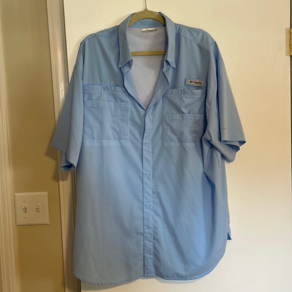 Columbia PFG Short Sleeve Button Up XL